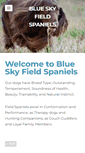 Mobile Screenshot of blueskyfieldspaniels.com